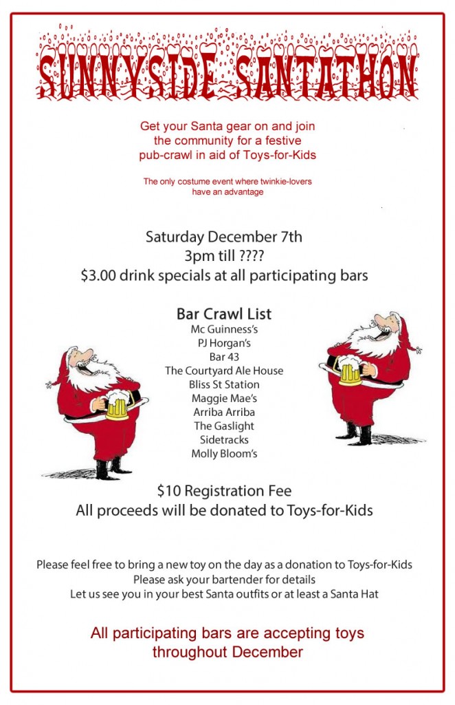 Sunnyside Santathon 2013 Poster