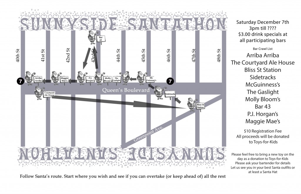Sunnyside Santathon Map