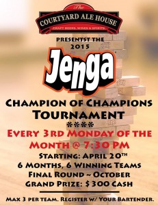 Jenga Tournament @ The Courtyard Ale House